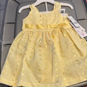 Girl 18 month new nwt Gigham plaid sparkle spring sundress bloomers diaper cover